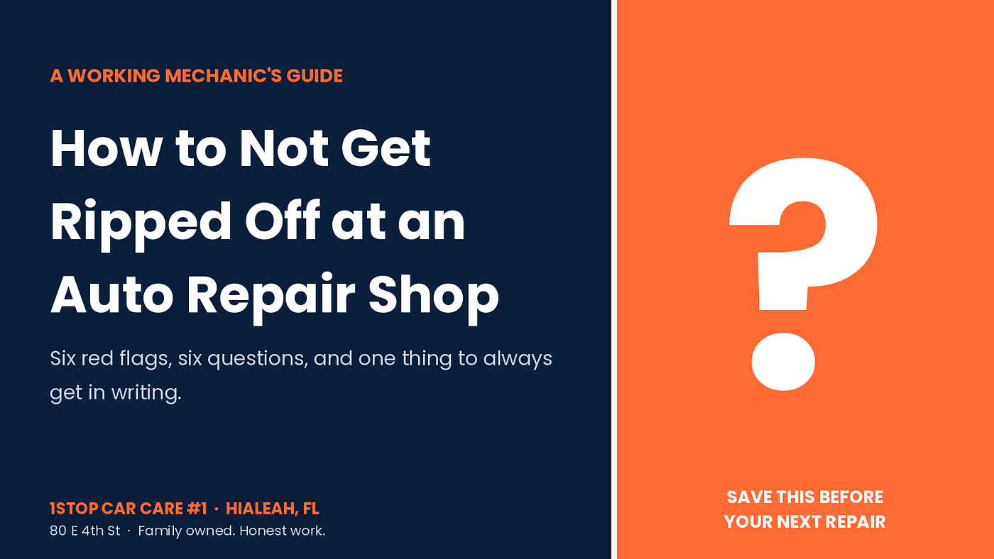 How to Not Get Ripped Off at an Auto Repair Shop