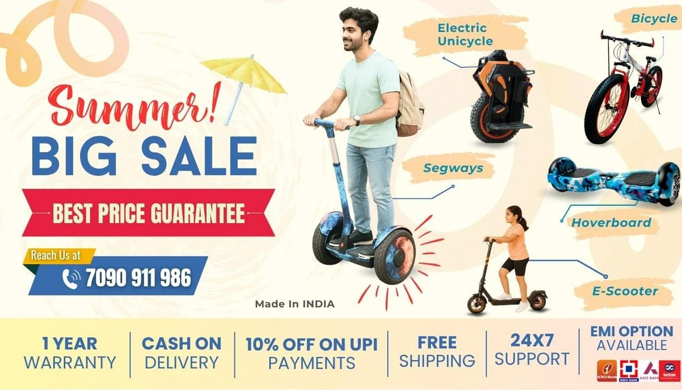 Explore HoverboardIndia.in: India’s Leading Destination for Hoverboards and E-Scooters