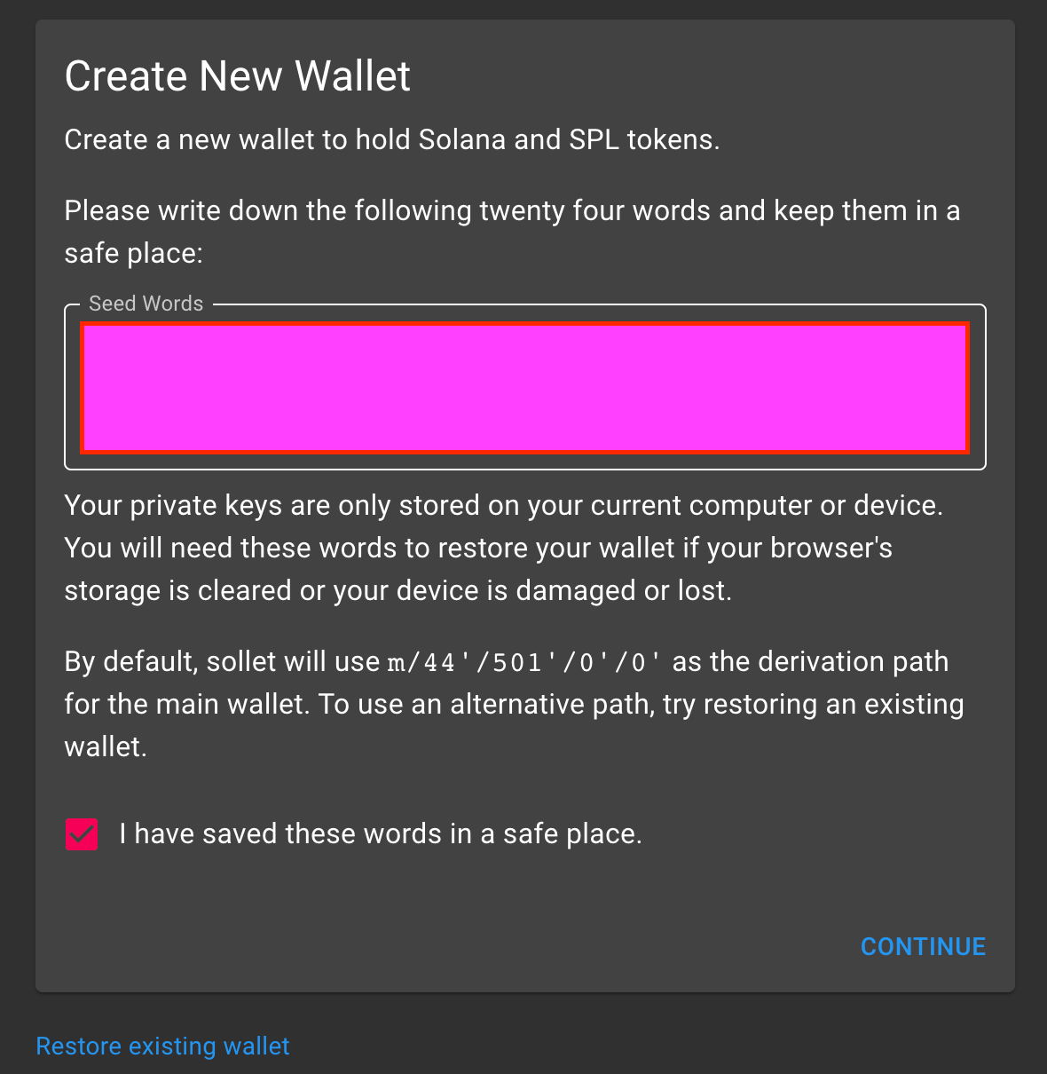 How to create a Solana Wallet in the Sollet web wallet | by SolPAD | Medium