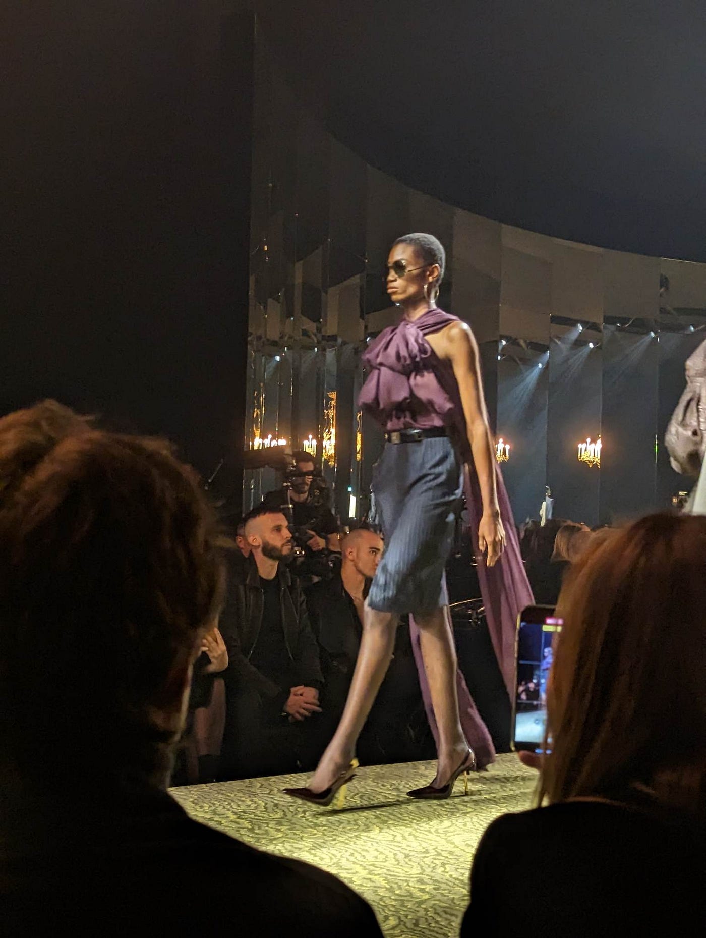 Yves Saint Laurent Shows Strong Shoulders at Paris Fashion Week