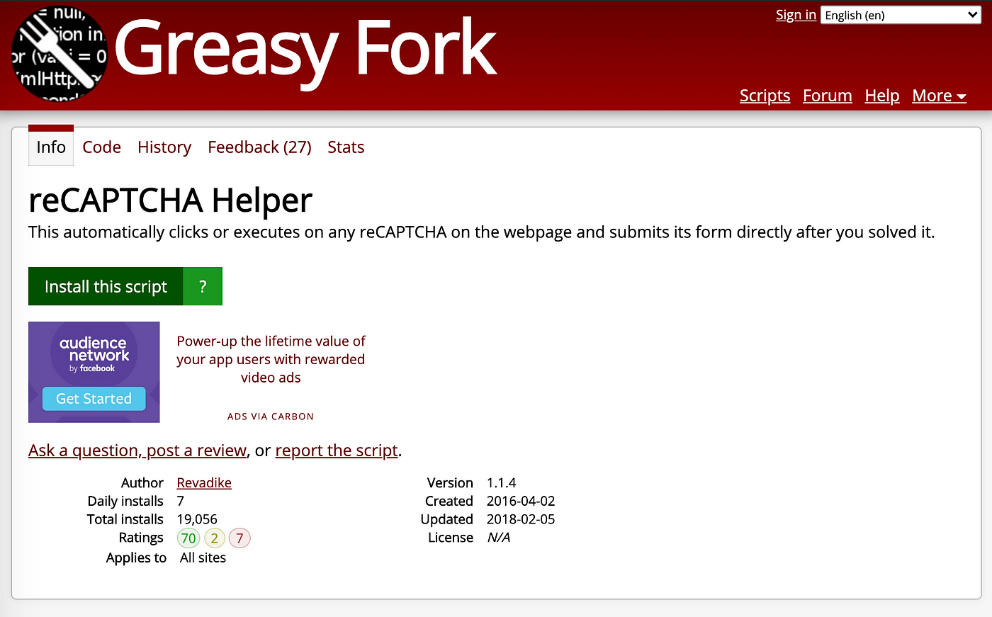 Cannot access Greasy Fork scripts