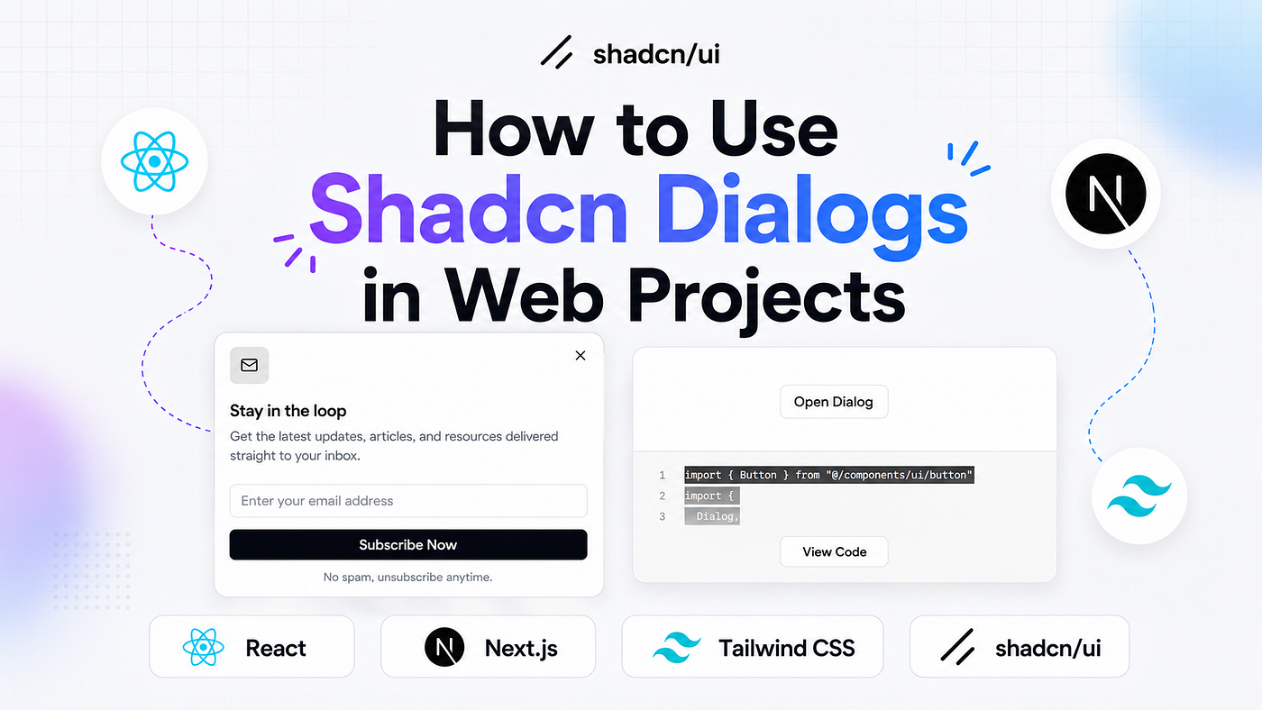 How to Use Shadcn Dialog Components with Code Examples