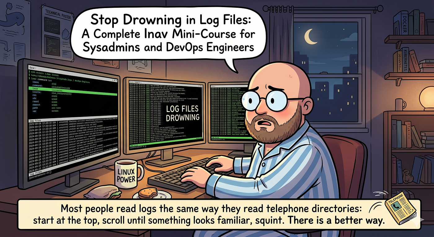 Stop Drowning in Log Files: A Complete lnav Mini-Course for Sysadmins and DevOps Engineers