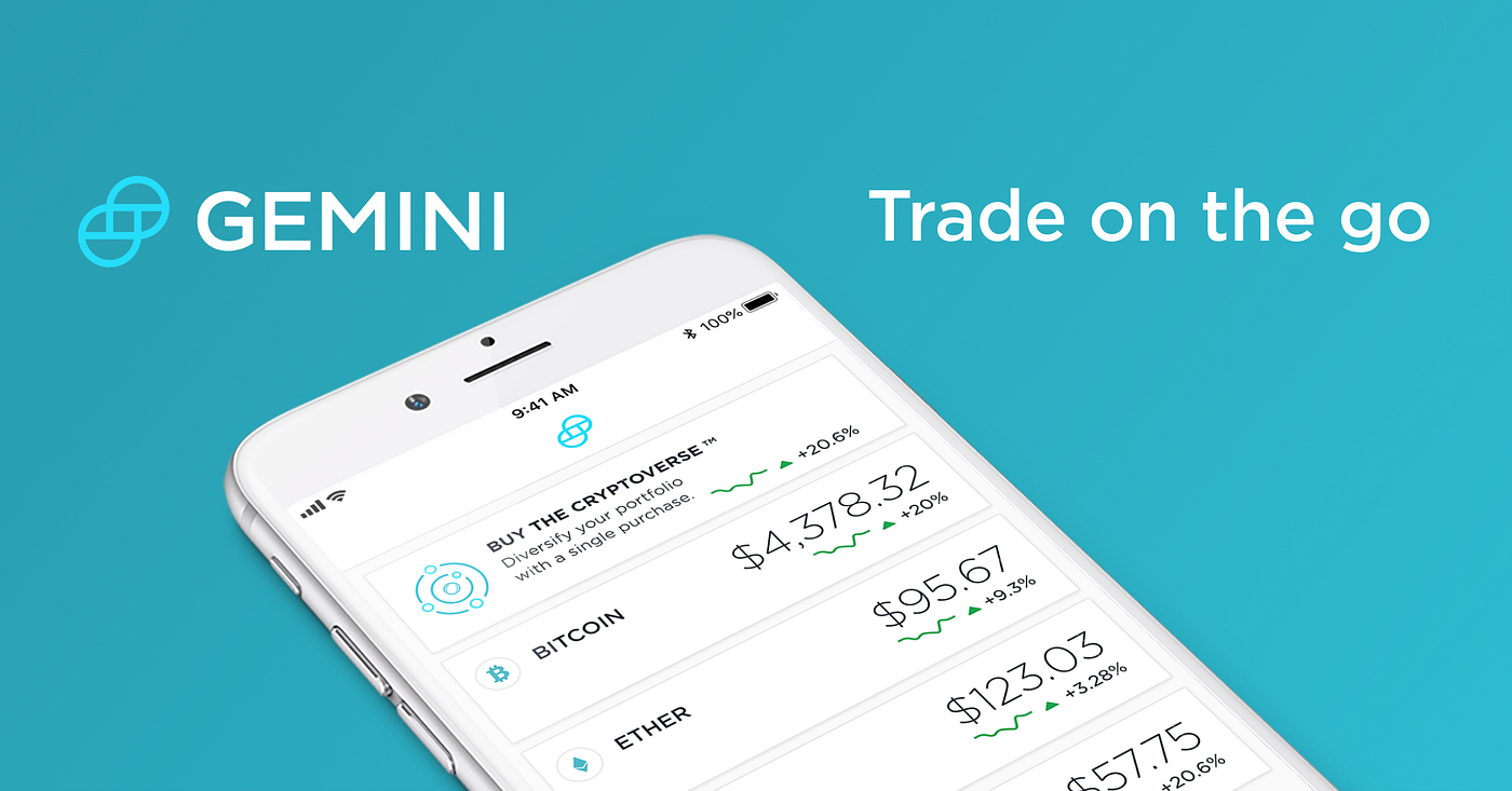 Introducing the Gemini Mobile App — Crypto on the Go! | by Tyler Winklevoss  | Medium