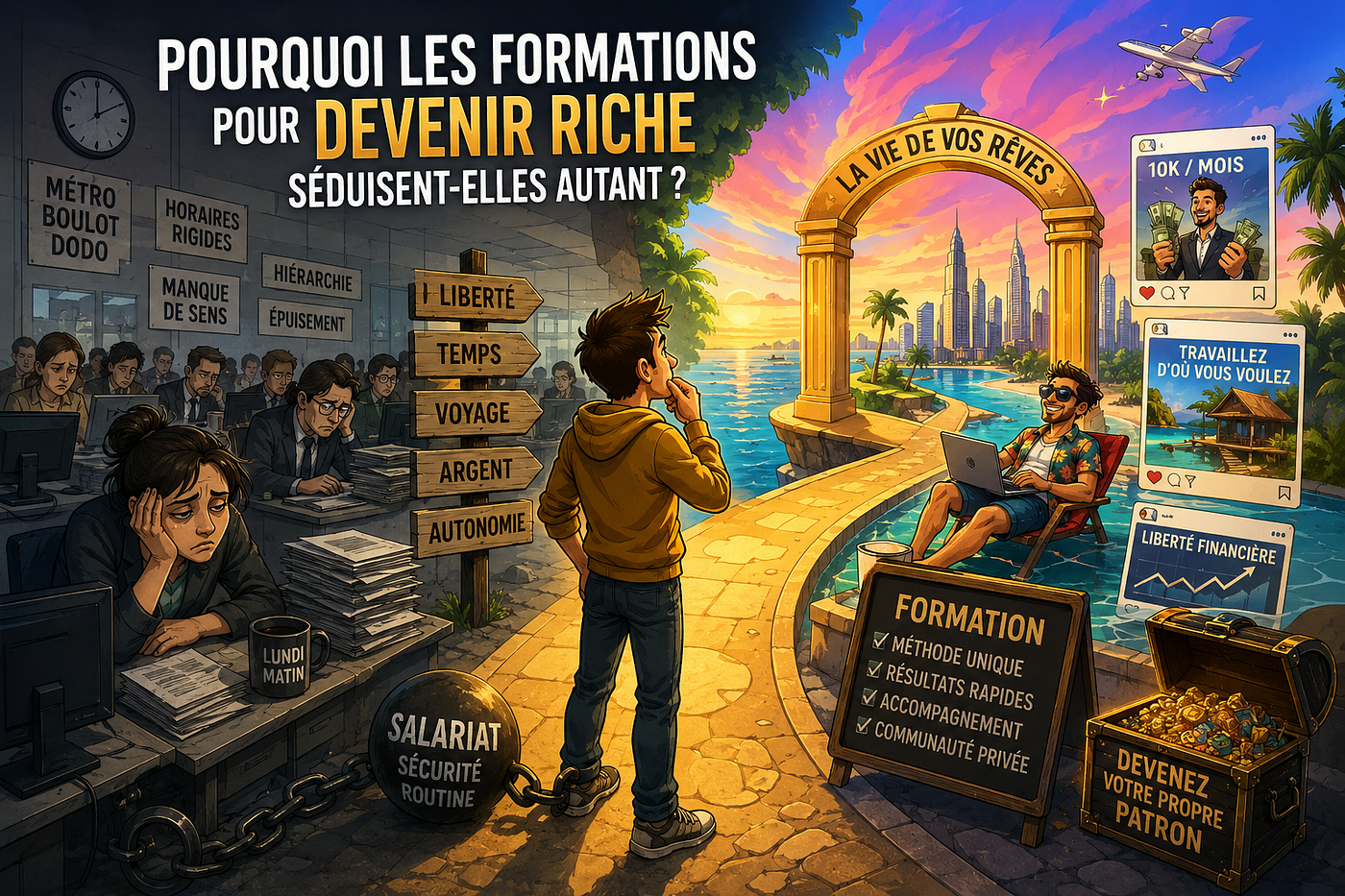 Pourquoi les formations pour devenir riche séduisent-elles autant ?
