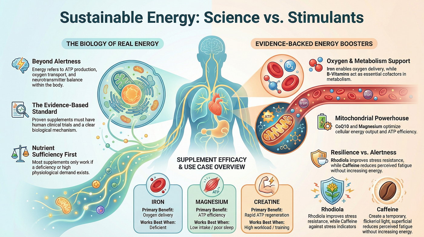 Best Supplements for Energy: An Evidence-Based Guide
