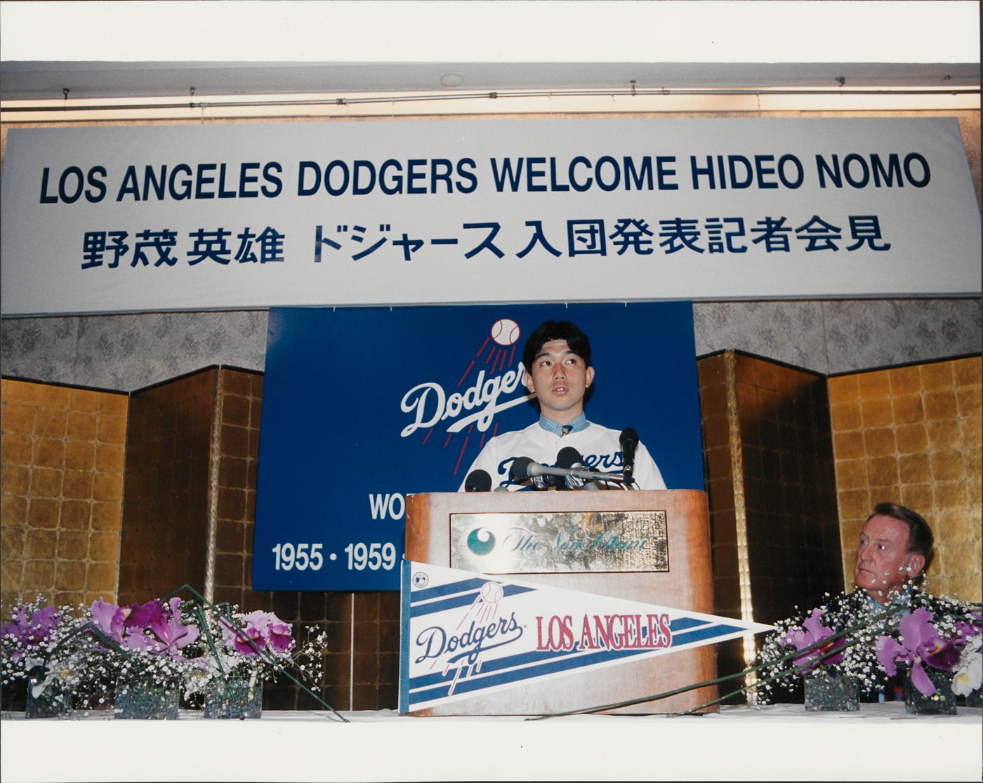 祝・大谷山入団 LA Dodgers HIDEO NOMO ルーキーカード 祝・大谷山入団 LA Dodgers HIDEO NOMO ルーキーカード