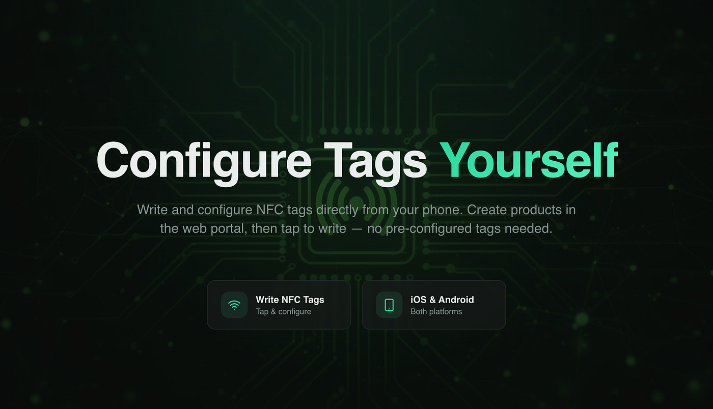 📱Configure Your Own Secure NFC Product Identities — Now on iOS & Android