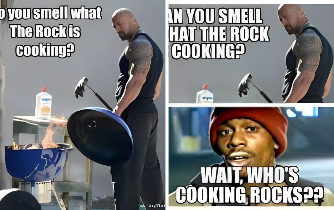 The rock meme by Serich