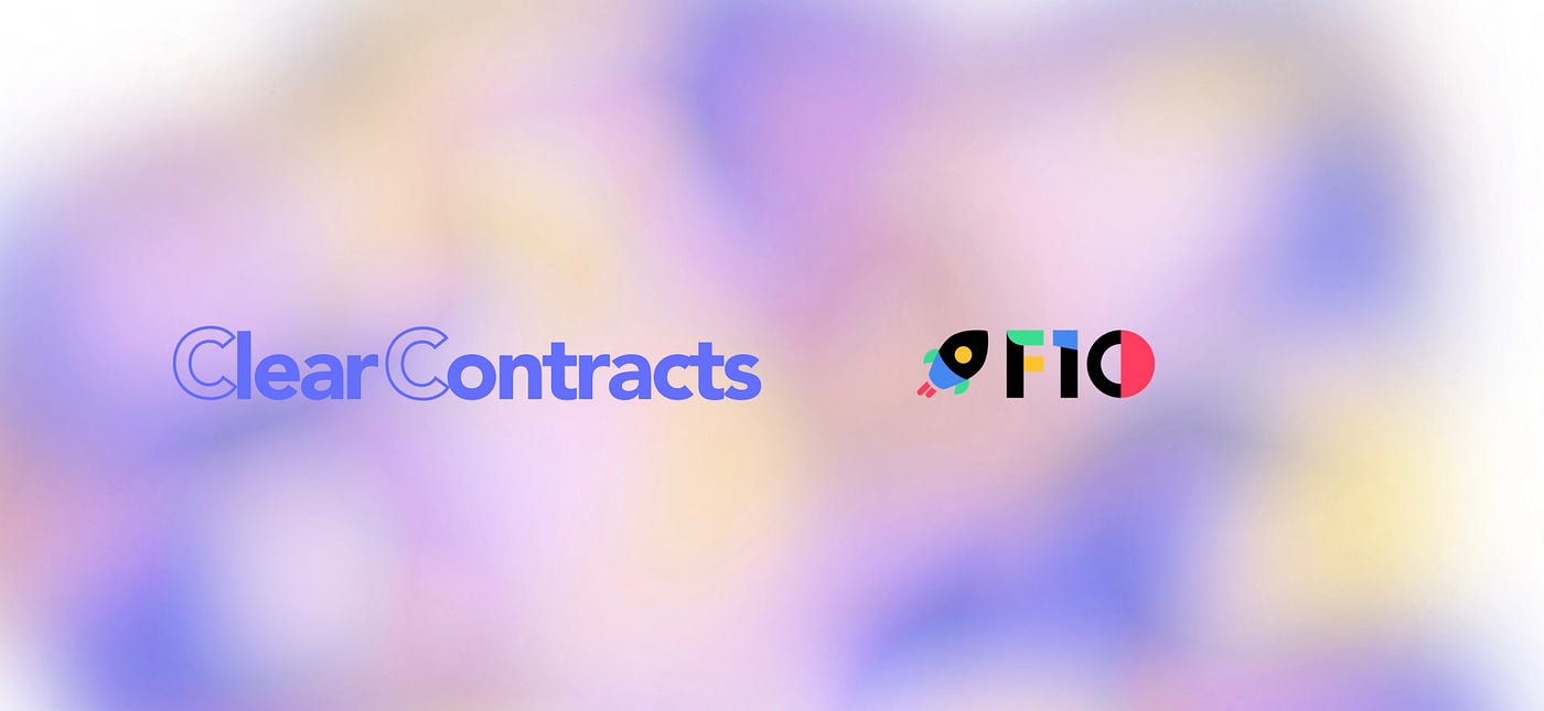 Clear Contracts to take part in the F10 Incubation Program