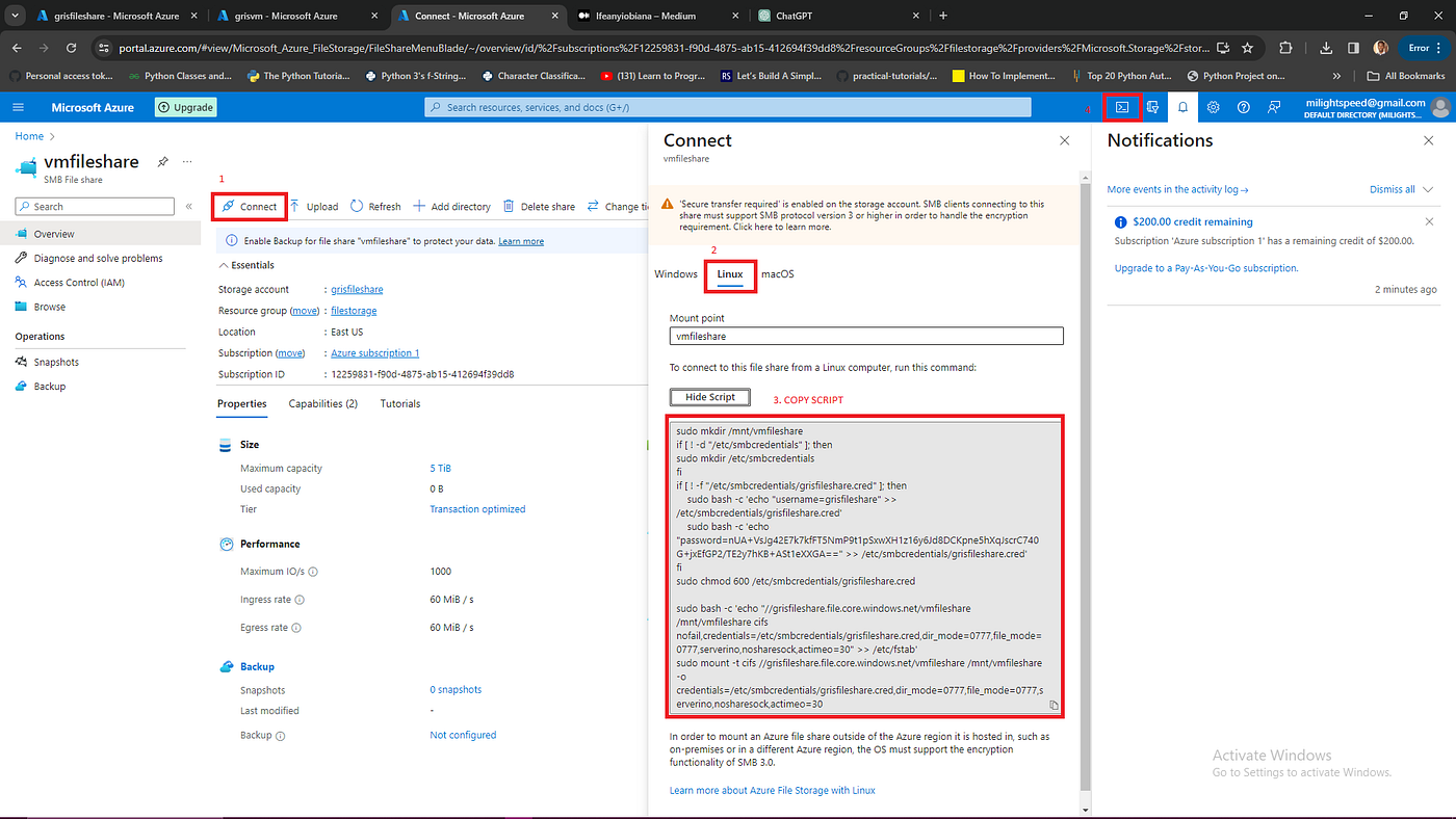 Azure fileshare. Introduction | by Ifeanyiobiana | Medium