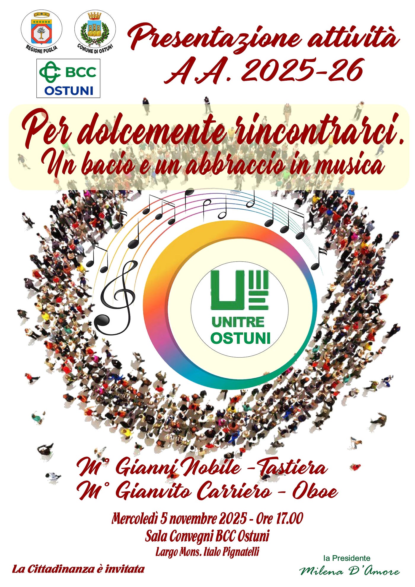 La Banca di Credito Cooperativo di Ostuni e UNITRE insieme per un nuovo anno di cultura e comunità