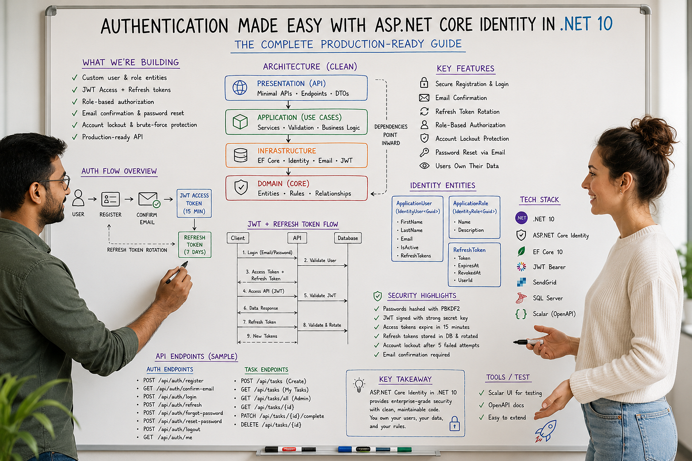 Authentication Made Easy with ASP.NET Core Identity in .NET 10: The Complete Production-Ready Guide