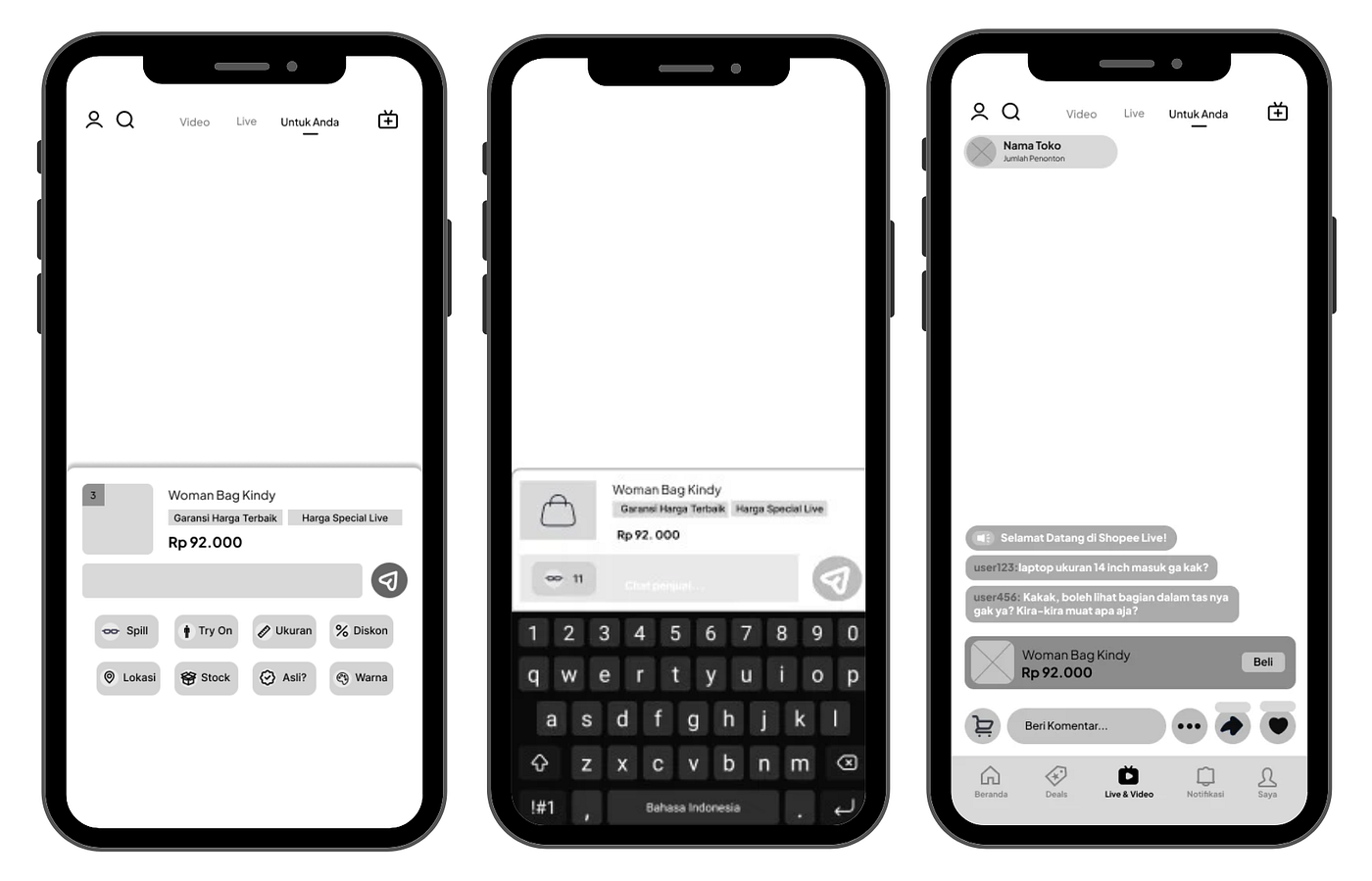 [MF] Before & After Flow 2 Layar 3, 4, & 5— Kategori Pesan, Mengetik, dan Melihat Pesan Terkirim