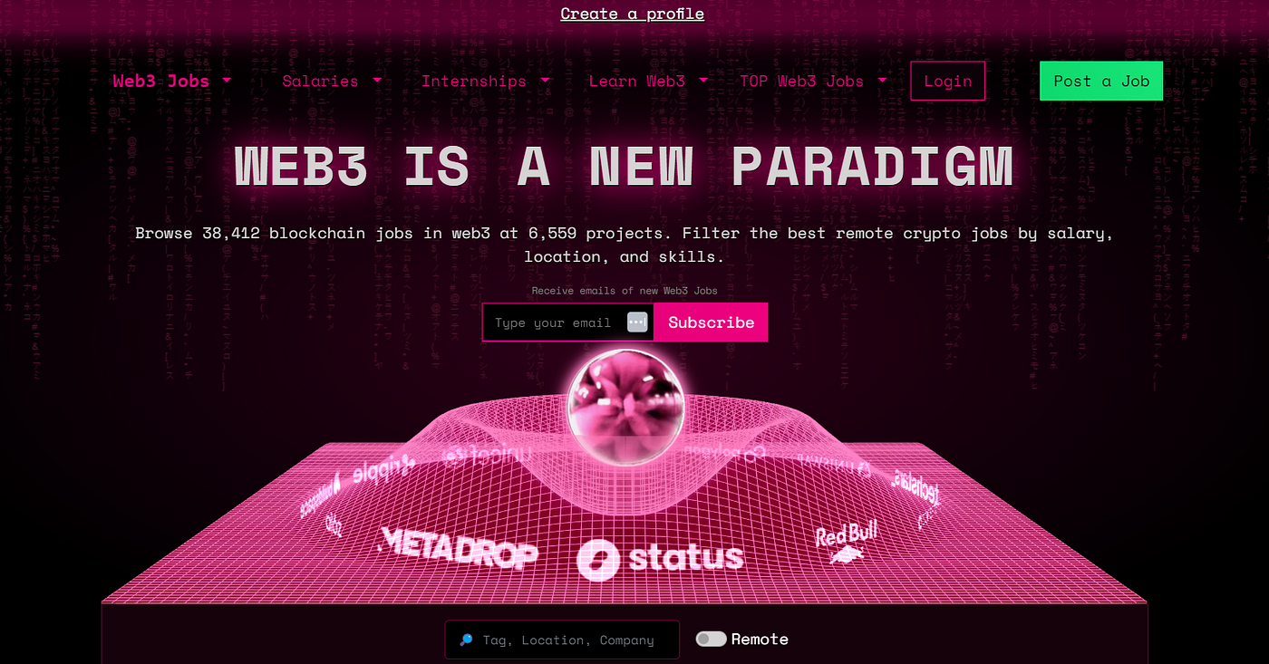 Find Your Web3 Career Path: The Top 10 Web3 Job Boards Guide 2024 | by  Jesiel | Coinmonks | Medium