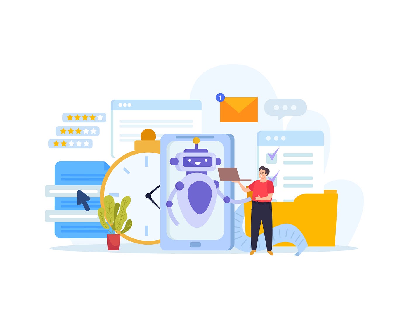 How does AI improve customer support?