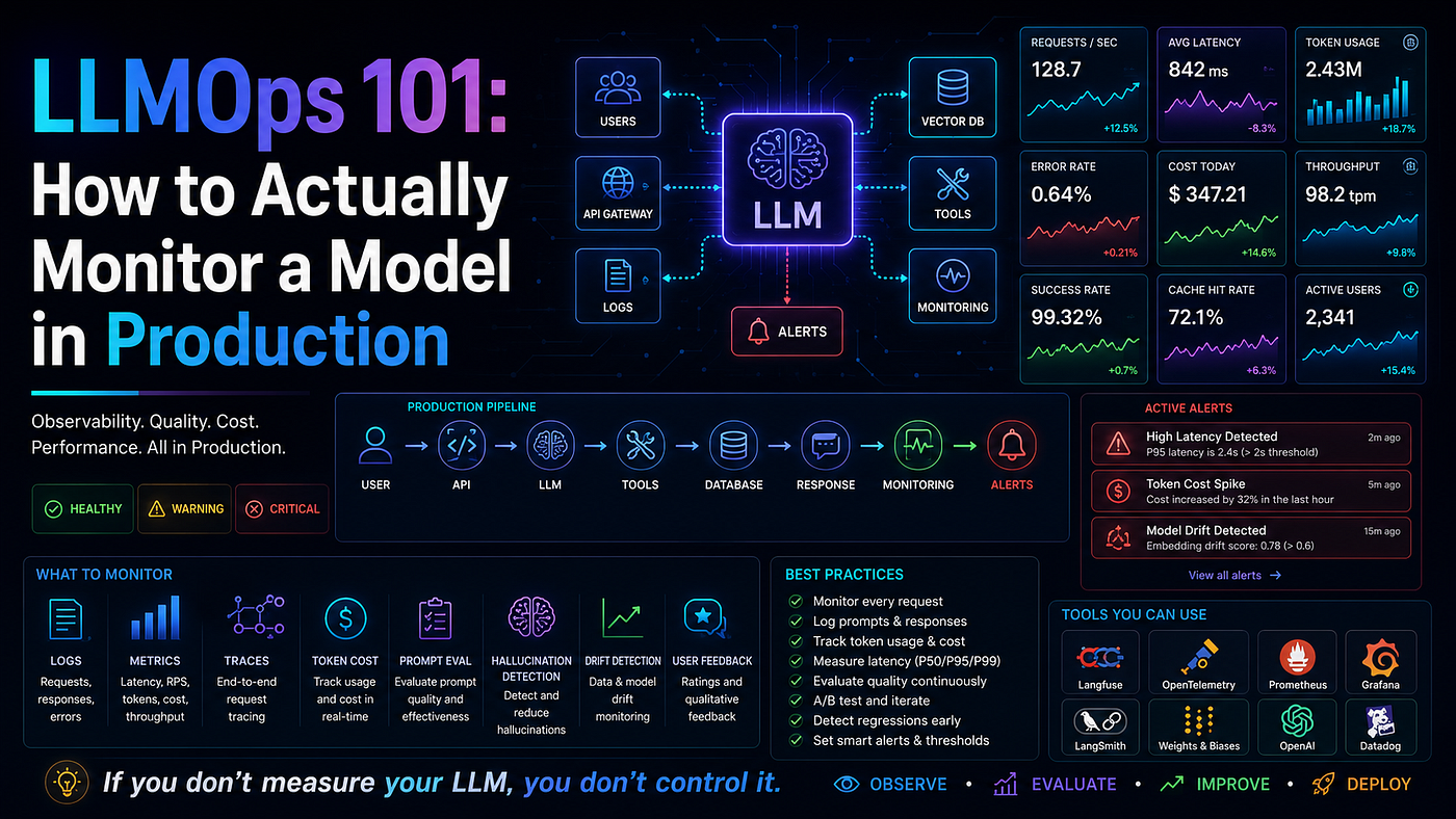 LLMOps 101: How to Actually Monitor a Model in Production