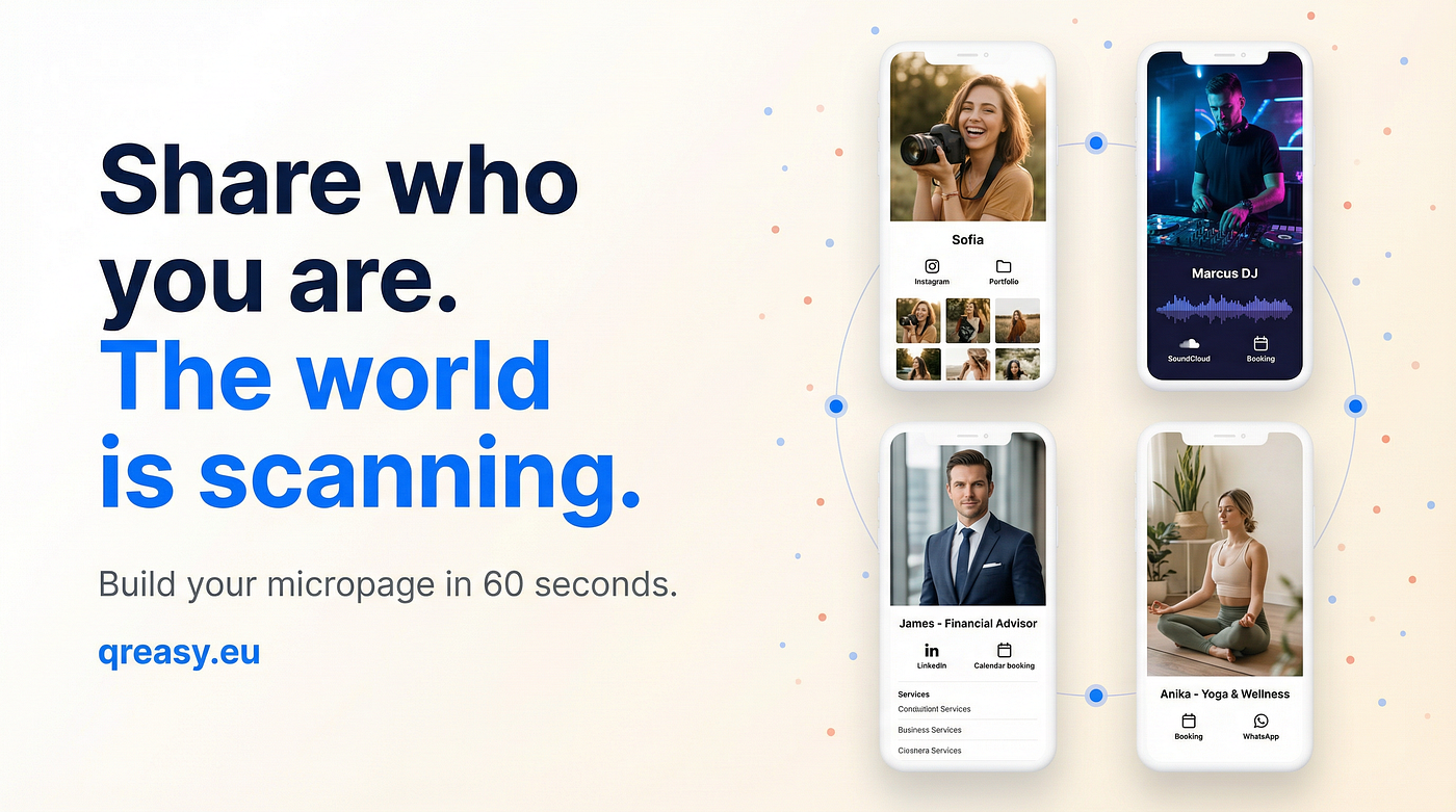 QREasy.eu: The Digital Business Card That Turns One Scan Into Your Entire Online Presence