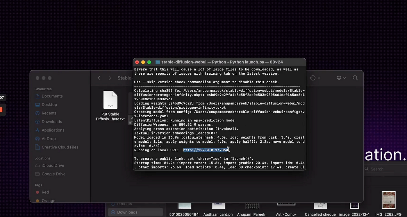 Install Stable Diffusion on Mac — Beginners Guide | by Anupam Pareek | UX  Planet