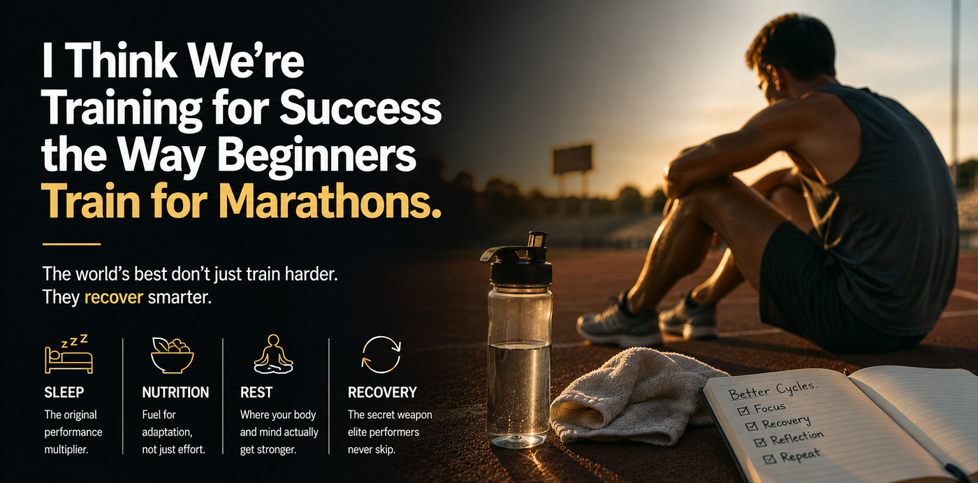 I Think We’re Training for Success the Way Beginners Train for Marathons.