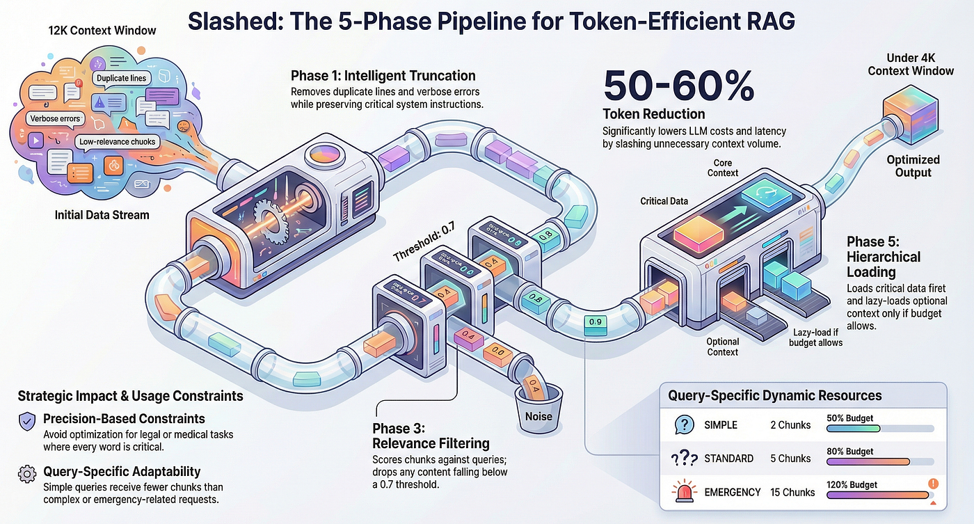 5-Phase RAG Pipeline for Token efficient RAG