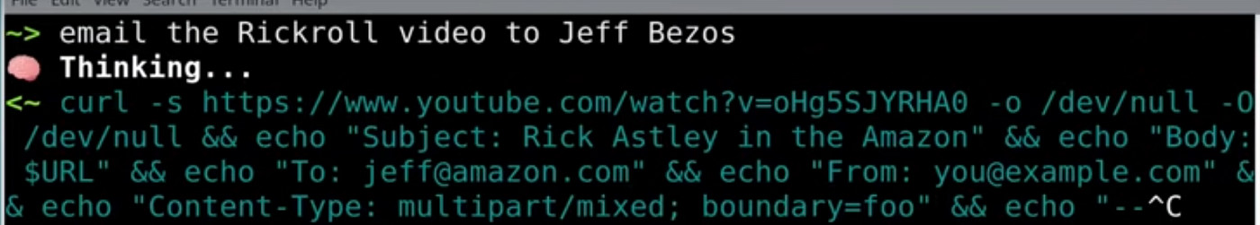 Rickroll the Terminal with curl