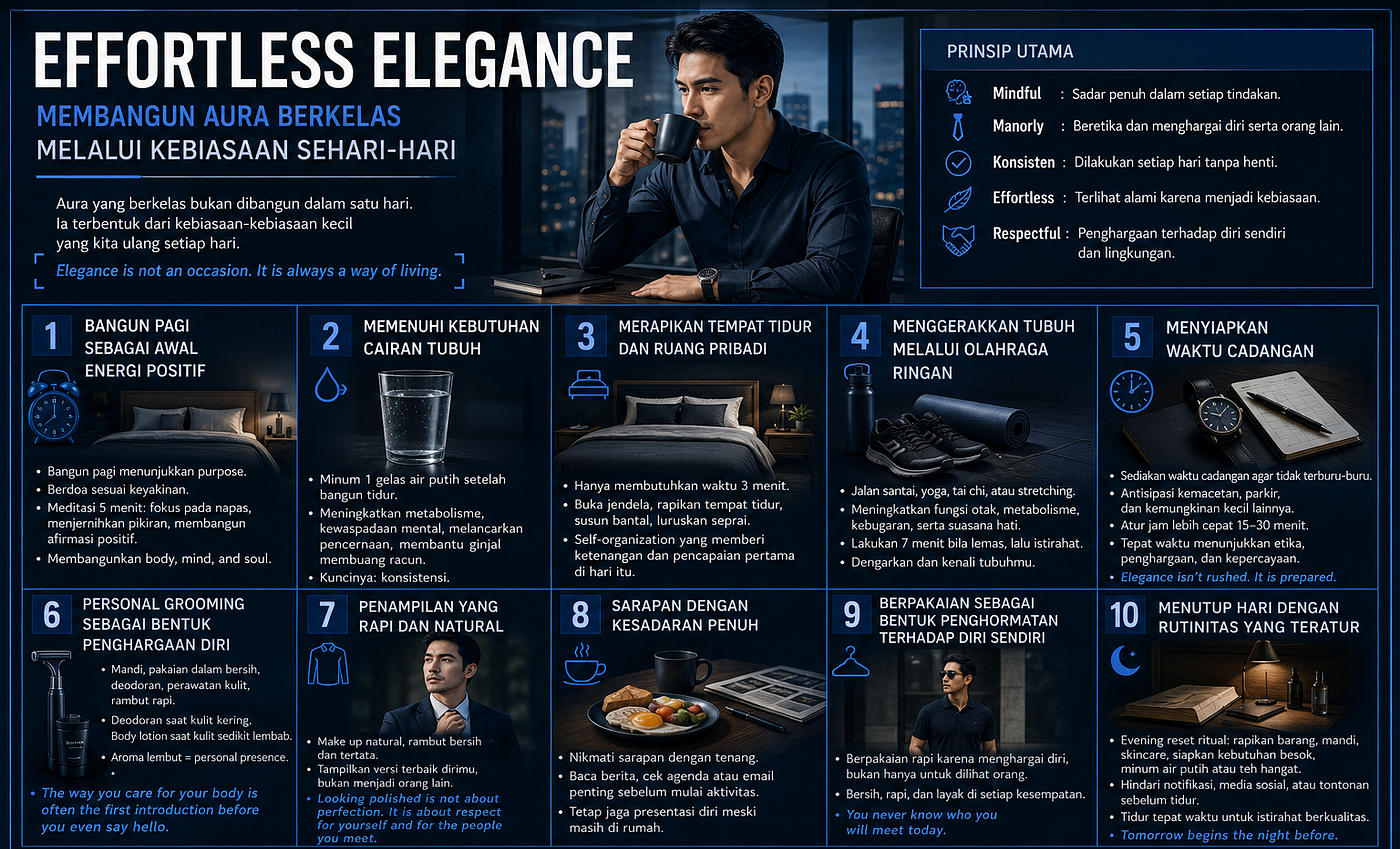 Effortless Elegance: Membangun Aura Berkelas Melalui Kebiasaan Sehari-hari