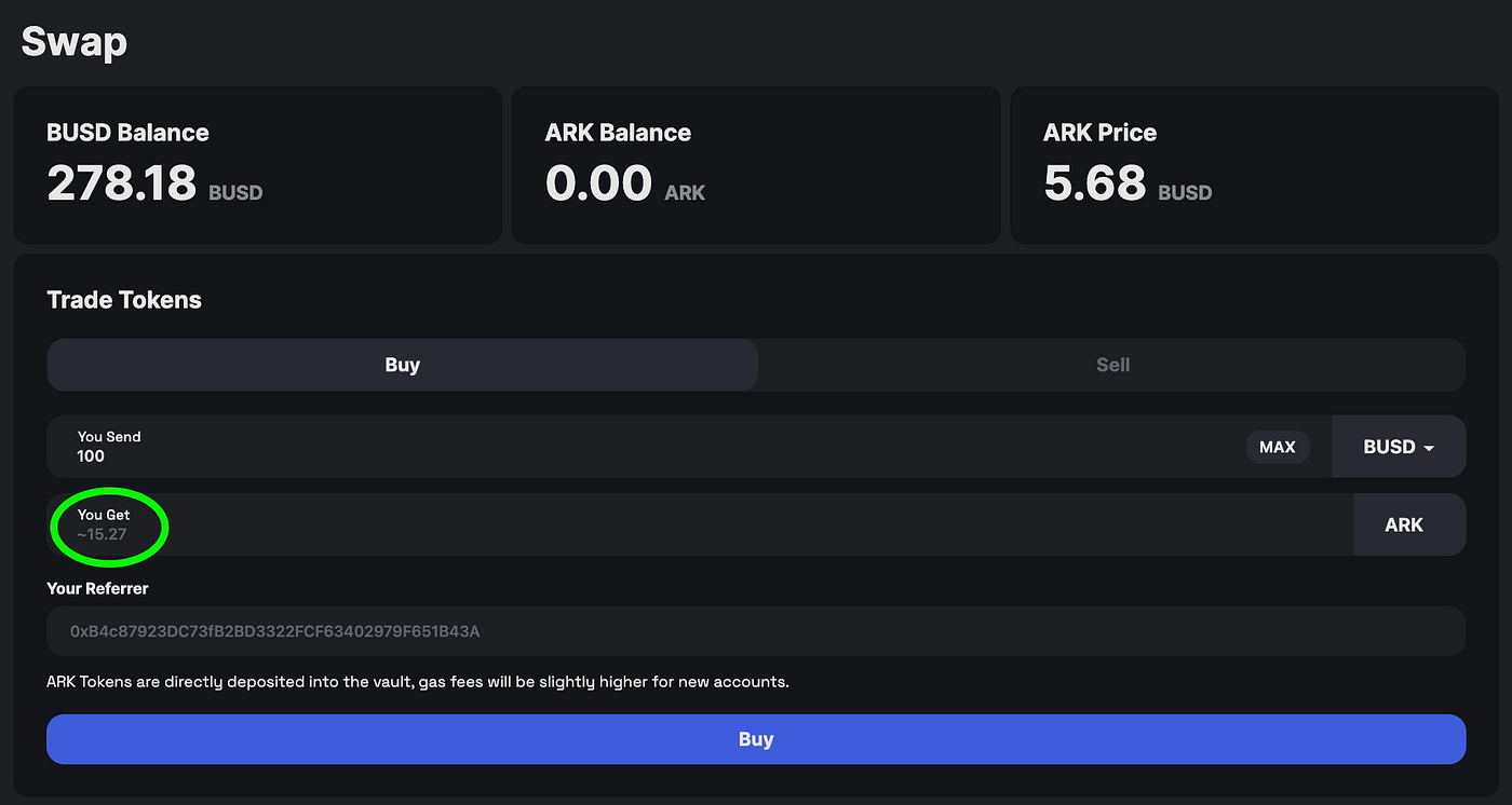 Ark Fi Swap— A Step-by-Step Guide for Getting Started | by Catalyst | Medium