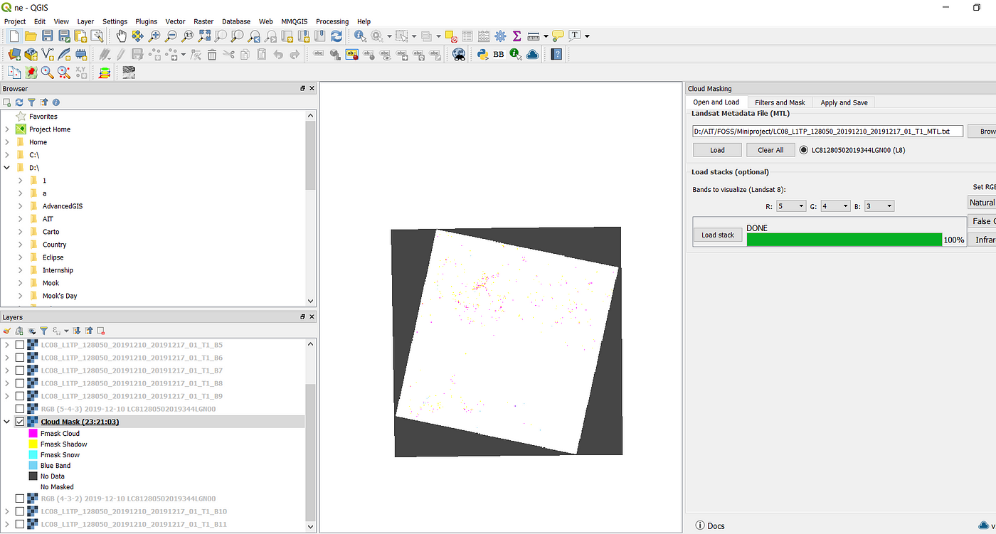 Cloud Masking in QGIS. The detection of clouds in satellite… | by ariya  khaowong | Medium