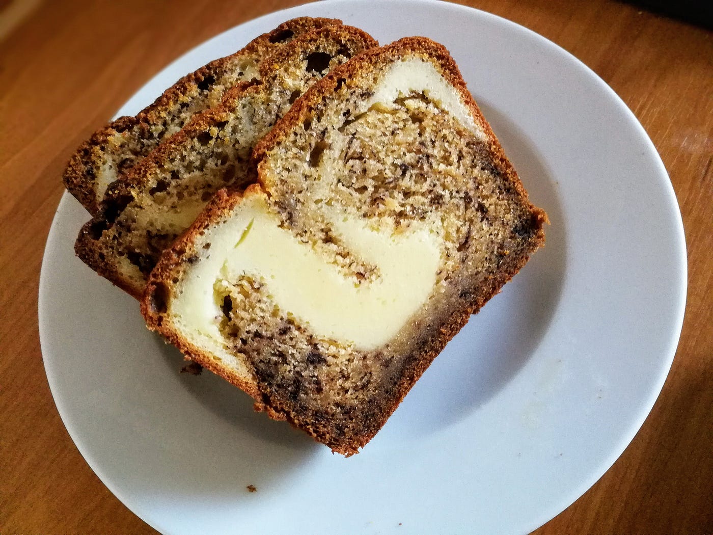 Banana bread i twaróg