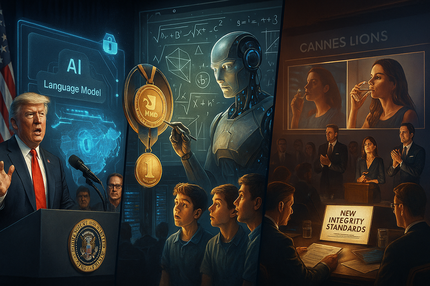 🔁 AI Society 7.23.25 — Executive Orders, IMO Wins, and AI Disrupts Marketing — again