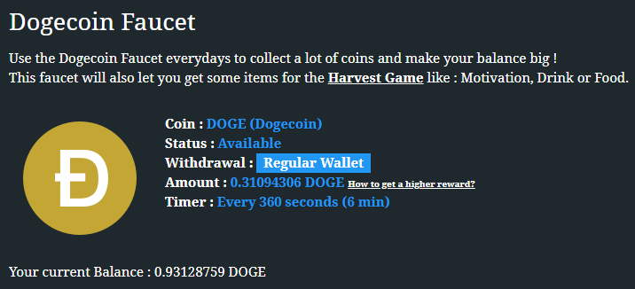 Dogecoin Faucets [Updated 2022] Get more Doge with a free Dogecoin faucet |  Medium