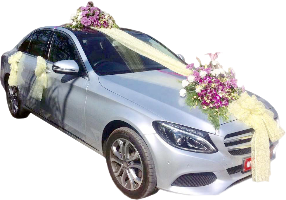 Decorate Your Wedding Car with Fresh Flowers — Blooms Only, by Blooms Only