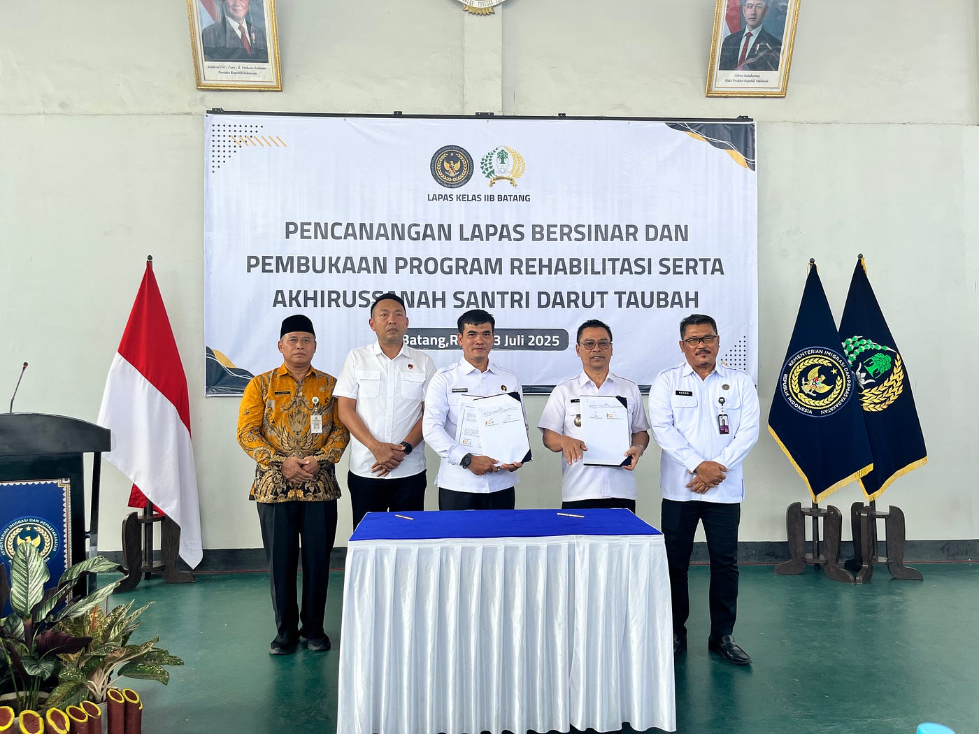 Lapas Batang Dicanangkan Jadi Lapas Bersinar, Kabid Pelayanan & Pembinaan Resmikan Program…