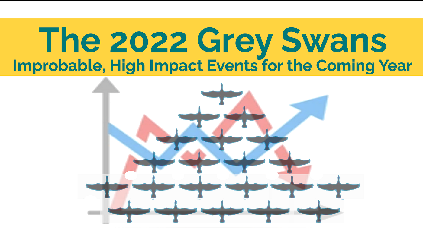 The 2022 Grey Swans. Twenty-one improbable, but high impact… | by Grey Swan  Guild | Medium