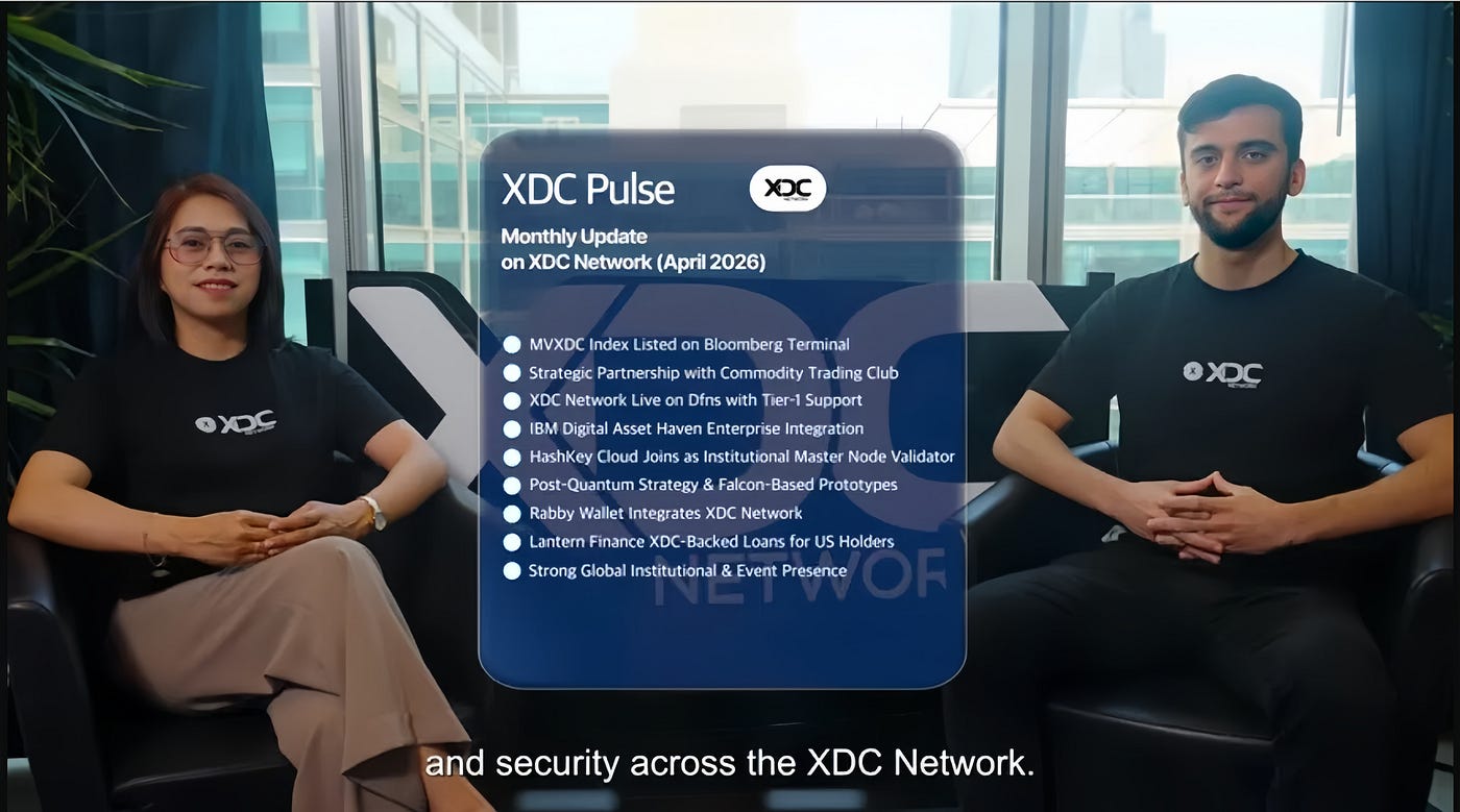 XDC Pulse April 2026 — Monthly update on XDC network