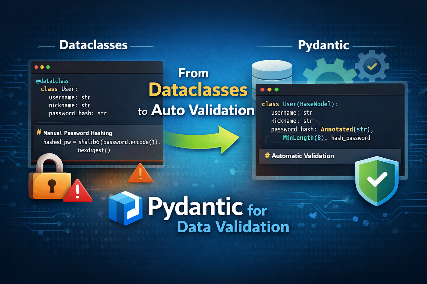 Pydantic in Practice: From Python Dataclasses to Automatic Data Validation and Secure Password…