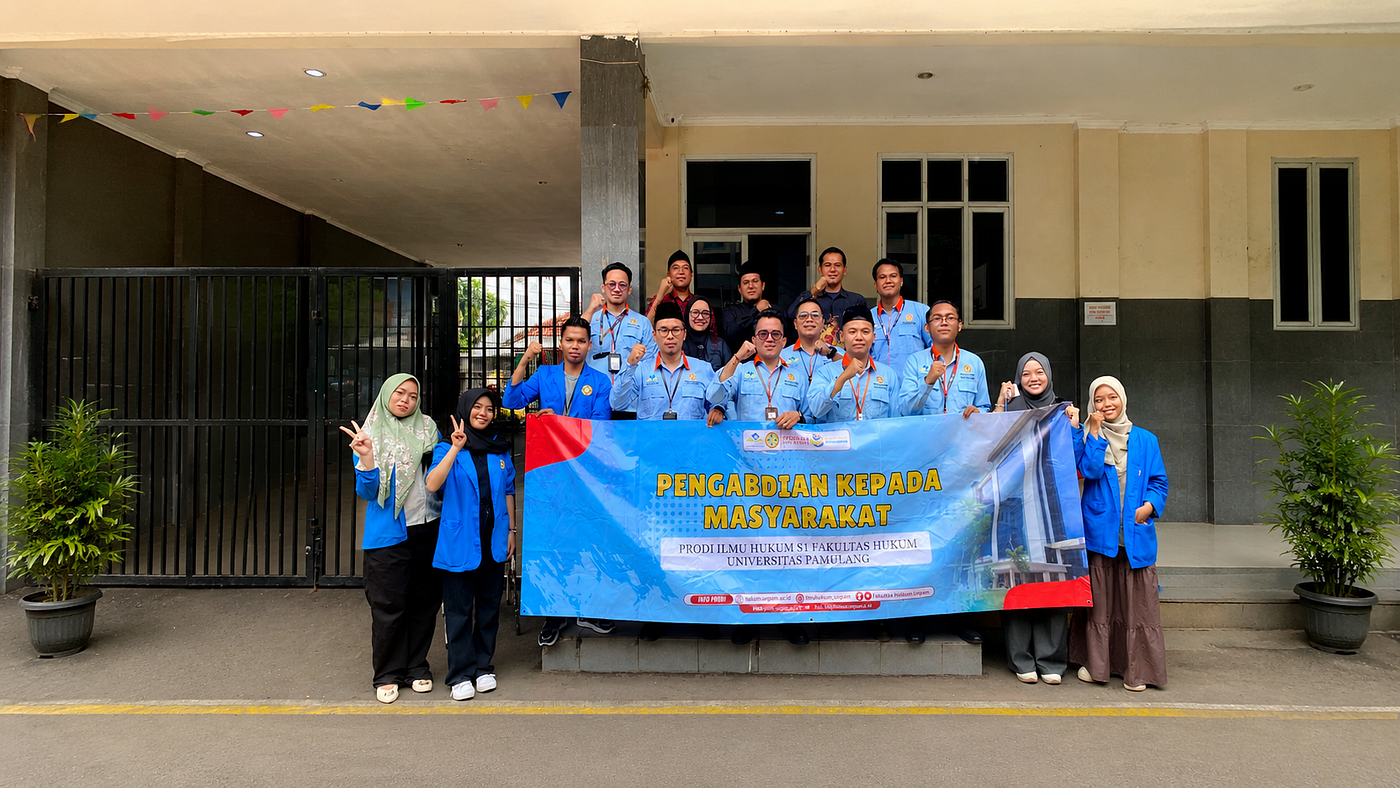 Lecturers and Students of the Faculty of Law at Universitas Pamulang Hold Community Service at the…