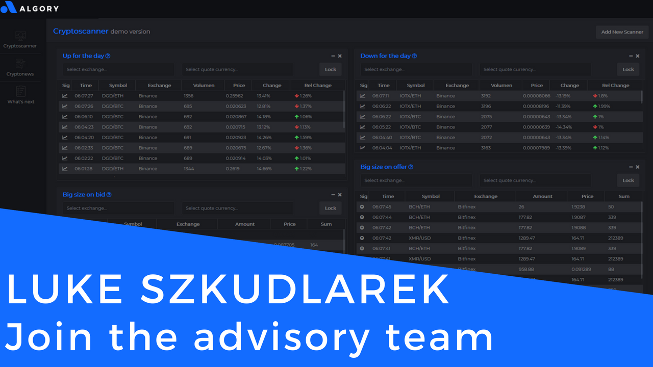 Algory announces expert advisor, Luke Szkudlarek to join the advisory team  | by Tomasz Przybycien | algory_project | Medium