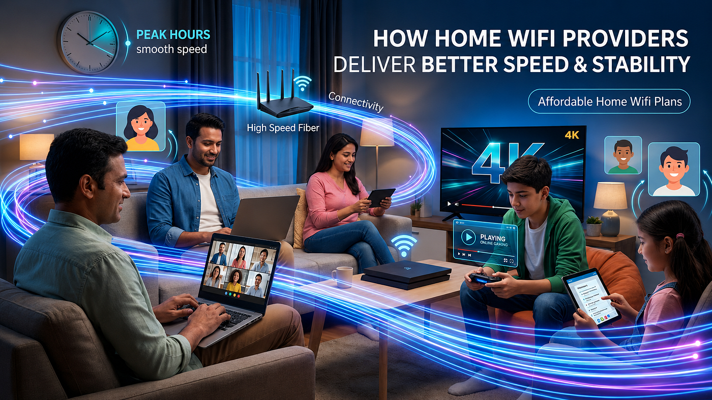 How Home Wifi Providers Deliver Better Speed and Stable Connectivity