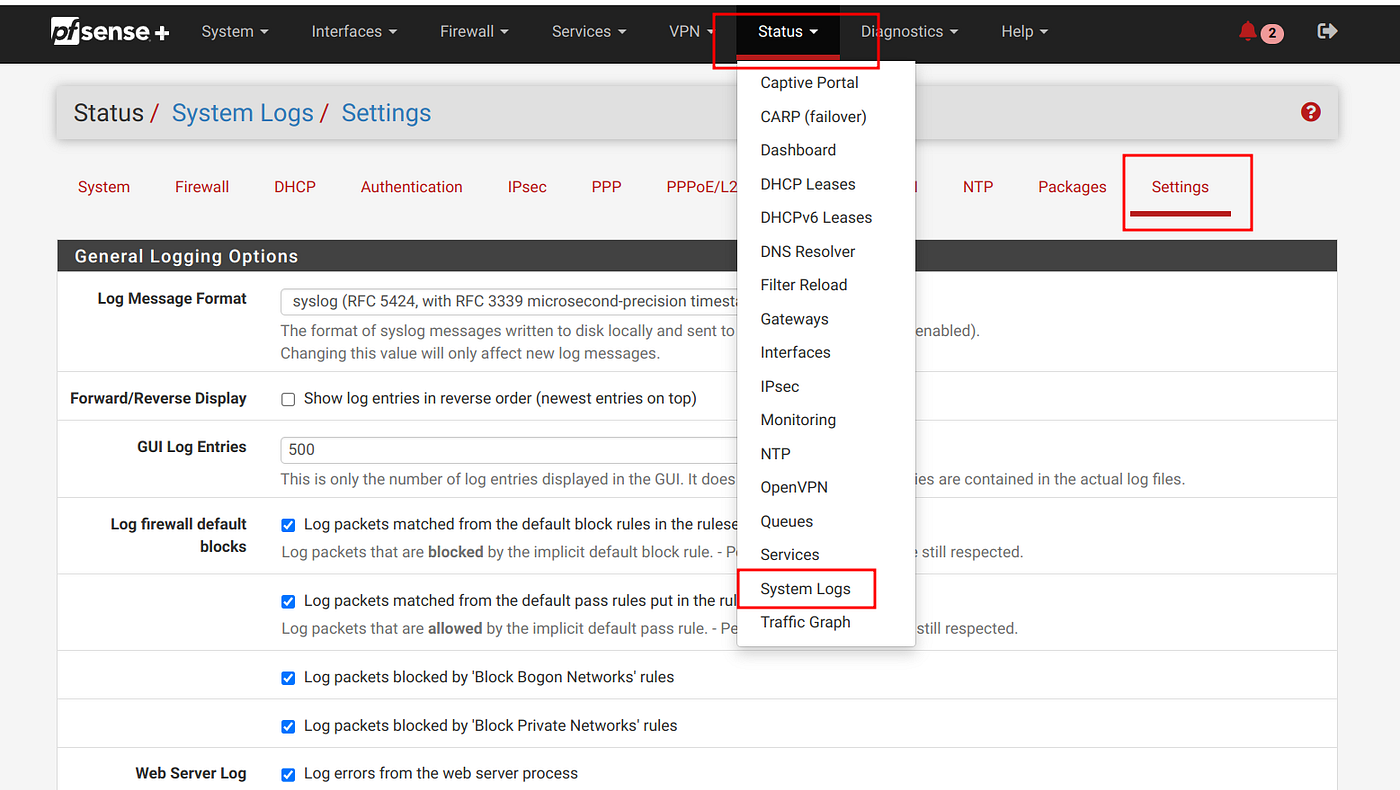 Ship IPSec logs from Pfsense to logz.io