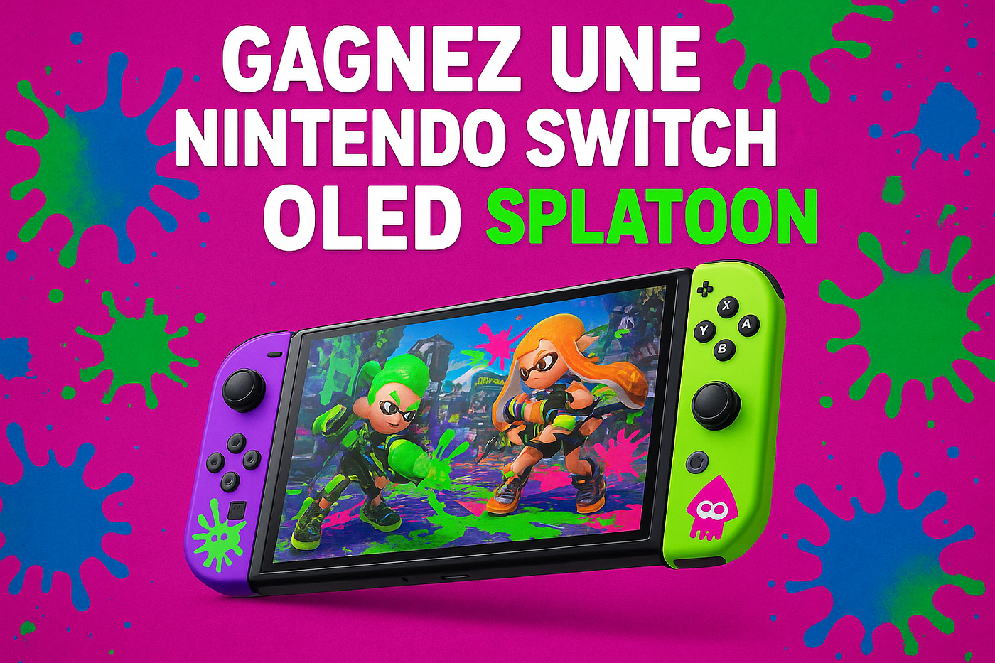 Coffrets Jemlit à 5 £ : gagnez une Nintendo Switch OLED Splatoon