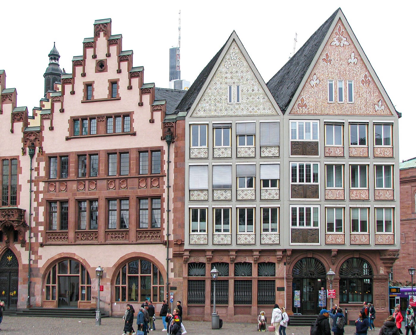 Houses on Römerberg. Frankfurt am Main, Germany. Photo by author