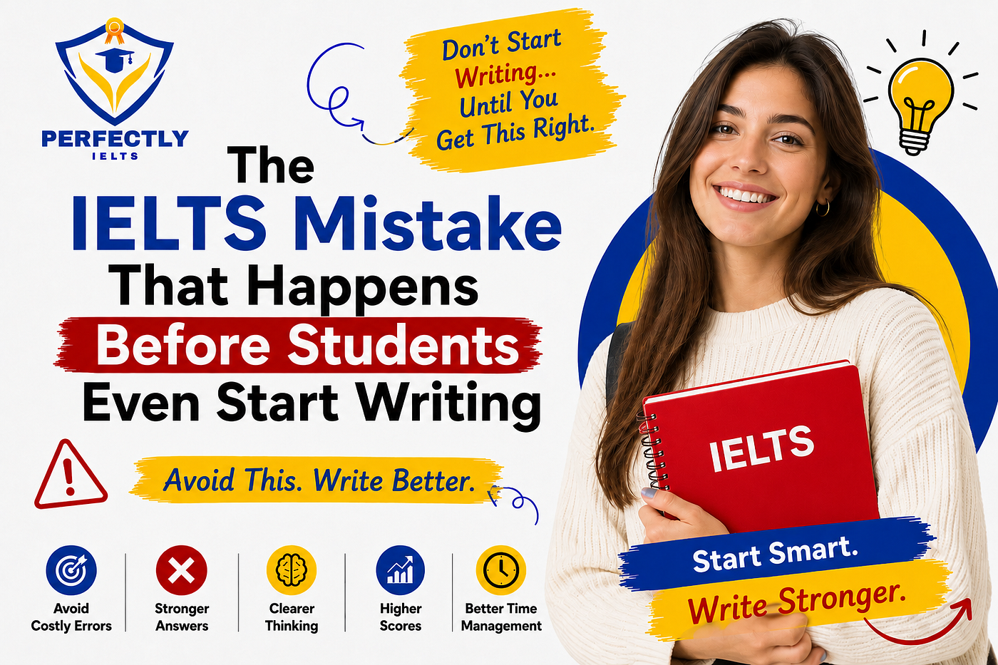 💡 The biggest IELTS writing mistake happens before your pen even touches the paper. Here is how to fix your prep strategy and start smart.