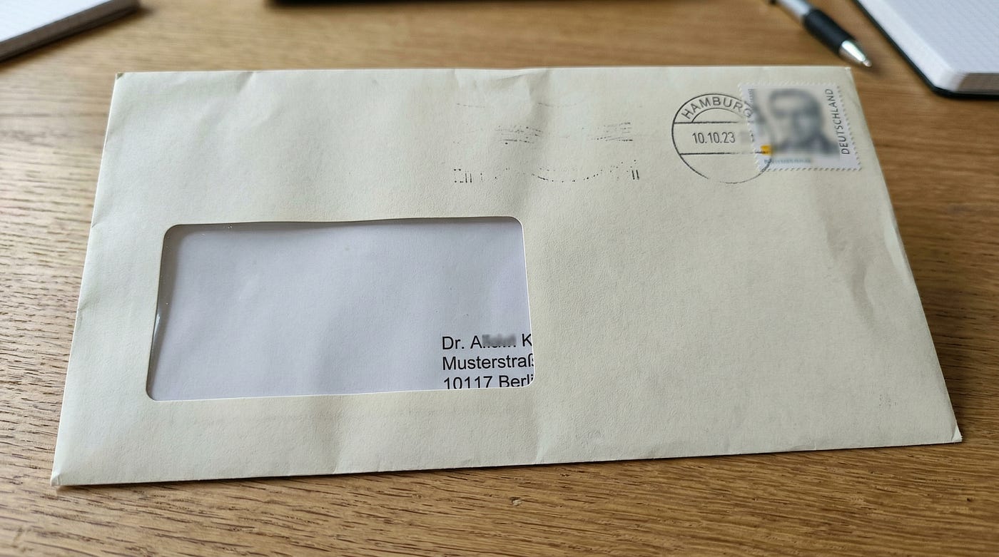PDF erstellt, Brief gefaltet, Adresse nicht sichtbar. Das Problem mit Fensterkuverts