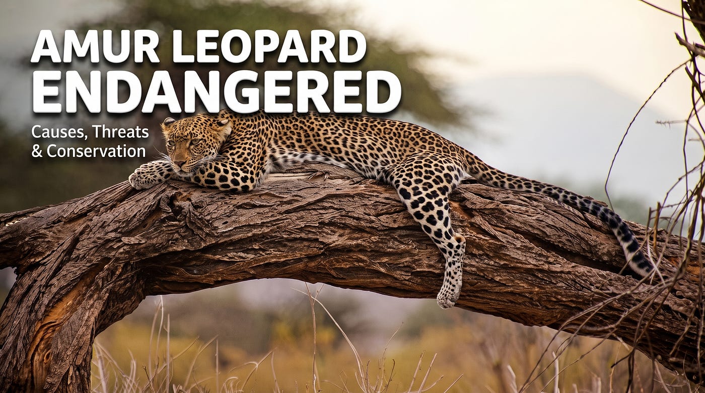 Amur Leopard Endangered Causes