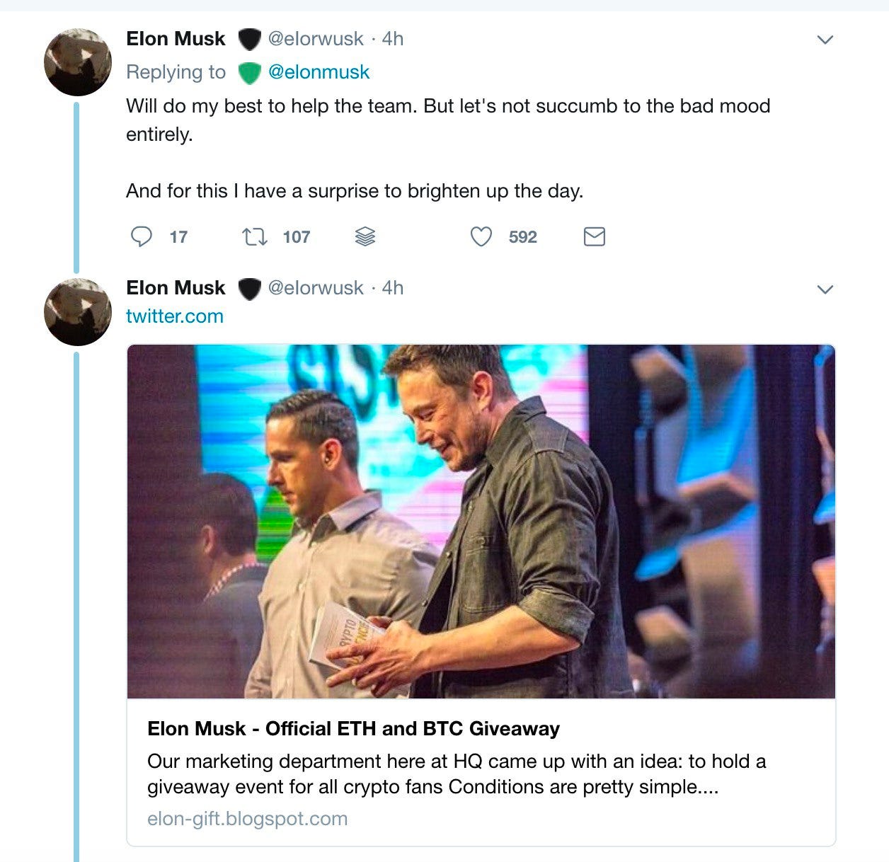 How A Crypto Scam On Twitter Was Picked Up By Media Covering Tesla | by  Jeremy Nation | METACERT | Medium