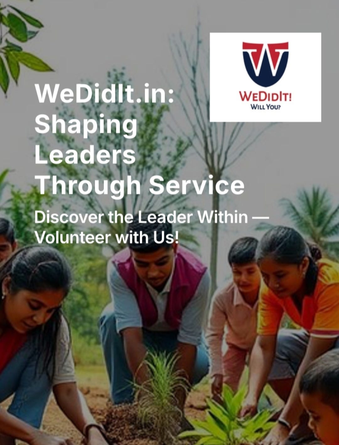 WeDidIt.in: Shaping Leaders Through Service