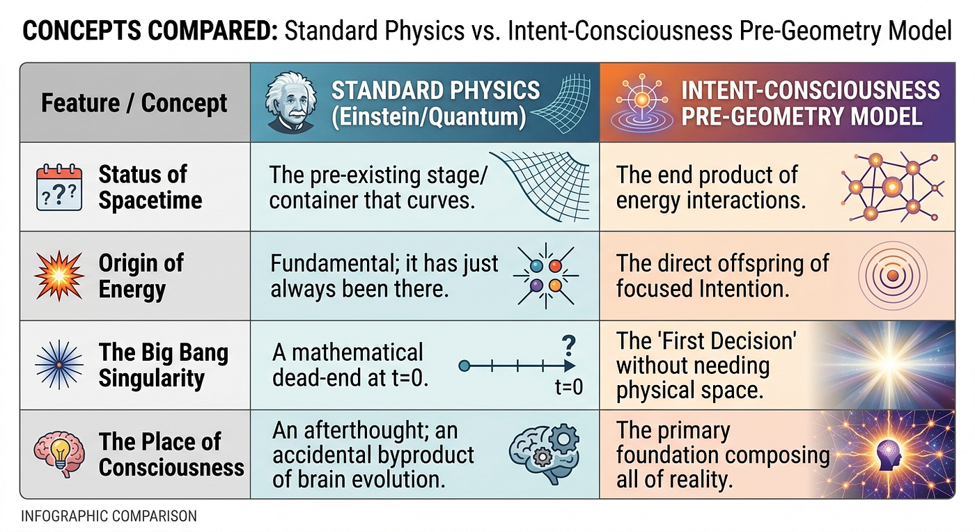 Beyond the Big Bang: What If Spacetime Is Just a "Byproduct" of Intention?