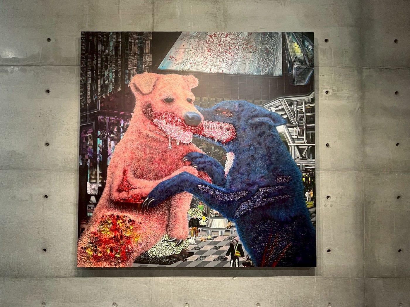 林弈軒 作品《愛的形式》壓克力彩、畫布 195 x 195 cm, 2026